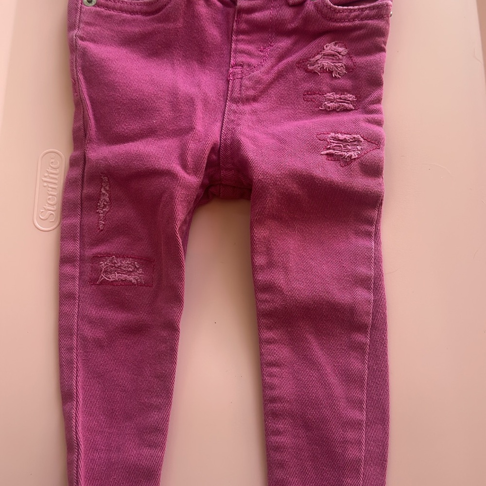 Levi's Kids Pink Distressed Jeans